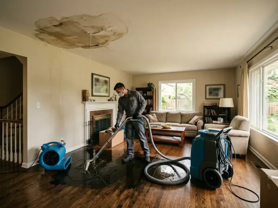 attic-pipe-burst-ceiling-drip-008 — frequently asked questions, Water Damage Restoration & Carpet Care in Poynette, WI